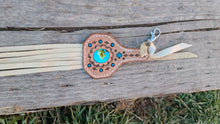 Load image into Gallery viewer, Turquoise inlay keychain