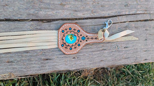 Turquoise inlay keychain